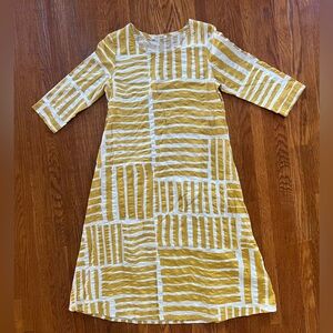 Black Crane Gold and White dress